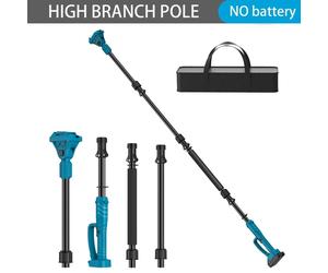 Scie à ébrancher sans fil sur batterie, avec perche télescopique - Tête orientable à 180° - Pour les branches hautes - Scie à branches sans fil 21V - Orange/Noir