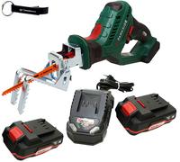 Scie à élaguer sans fil PARKSIDE® 20 V PASA 20-Li avec 2 batteries (2 Ah), chargeur (2,4 A) et mallette de transport