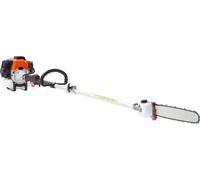 Scie à essence à perche, scie à essence à 2 temps de 33 cm3 avec barre de coupe de 35,6 cm, élagueuse sans fil avec réservoir de carburant de 850 ml, extensible de 2,2 à 2,94 m, tronçonneuse puissante