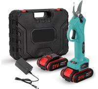 Scie à fil électrique 25 mm - Scie à fil électrique - Scie à fil sans fil - avec mallette et 2 batteries 21 V