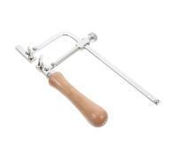 Scie à Fil Réglable pour Coupes Fines, Cadre Acier et Poignée Bois | Tension Ajustable, Outil Léger pour Petits Projets, Structure Métal-bois, Usage Précis en Atelier