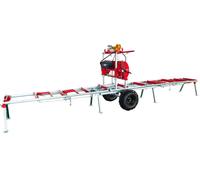 Scie à grumes sur remorque - Moteur électrique 4 kW 3x400V - Longueur de coupe 5180 mm - Capacité diamètre ø470 mm Stattos HBZ460ETL