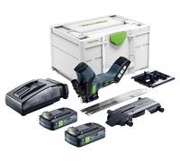 Scie à isolant sans fil Festool ISC 240 EB-Basic 18 V 240 mm + 2 batteries 4,0 Ah + chargeur + Systainer
