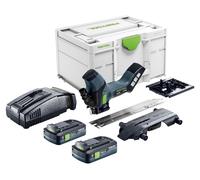 Scie à isolants sans fil Festool ISC 240 EB-Basic 18 V 240 mm + 2 batteries 4,0 Ah + chargeur rapide + Systainer
