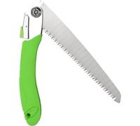 Scie à main à lame rabattable - grande lame double en sapin - poignée antidérapante - lame dentelée 65# - longueur de coupe 210 mm - longueur totale 43 cm - scie d'extérieur pour le jardinage