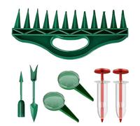 Scie à main de jardin - Kit d'outils de piquage et de piquage manuel - Épandeur portable - Machine à semer compacte pour fleurs, pelouses et en pot