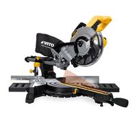 Scie à onglet Ø 210 mm 1500W Télescopique Guide Laser Double rail VITO