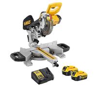 Scie à onglet radiale 18V XR Ø184 mm (2x5,0 Ah) - DEWALT DCS365P2