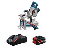 Scie à onglet radiale Ø216 mm GCM 18V-216 + 1 Batterie EXPERT 8 Ah + 1 Chargeur EXAL18V-160 BOSCH