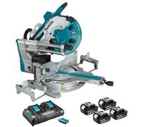 Scie à onglet radiale 36V LXT Ø305 mm (4x5,0 Ah) avec module AWS - MAKITA DLS211PT4U