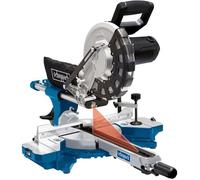 Scheppach Scie à onglet radiale HM254 2000W Ø255mm démarrage progressif & laser 2e lame incluse