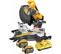 Scie à onglets 305 mm XR 54V Brushless - DEWALT - avec 2 batteries Flexvolt 54V 3.0Ah - chargeur - DCS781X2-QW