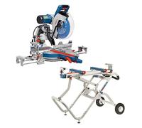 Scie à onglets Ø305mm BOSCH 0601B23600 - GCM 12 GDL Professional - 2000W + Support de travail GTA 2500 W Professional 0601B12100