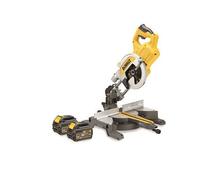 Scie à onglets DEWALT - FLEXVOLT - 54 V XR 2 Batteries 6.0Ah, chargeur - DCS777T2