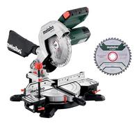 Metabo Scie à onglet KS 216 M 216 mm 30 mm 1100 W Set avec 2e lame de scie en carbure