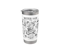 Scie à onglets pour menuiserie - Style vintage Gobelet isotherme en acier inoxydable double paroi