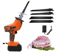 Scie à os sans fil - Scie à main électrique pour os, viande, bois, métal, PVC, batterie rechargeable, machine de découpe de boucher