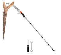 Scie à perche manuelle Coupe-branches Robuste Antidérapant de Longue Portée | Équipement de coupe d'arbres pour branches, porche, cour, jardin, terrain, patio, pelouse, prairie, palmier, jardinage