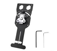 Scie à rail carrée réglable de -60° à 60° Guide en aluminium | Alliage d'aluminium, design léger de 280 mm, résistant à la rouille, rangement portable, finition noire