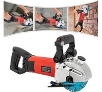 Scie à rainurer - Lame diamantée - 2700 W - 5000 tr/min - Guidage laser - Fonctionnement sur batterie - Sans batterie - Pour gaines électriques et câbles - Orange