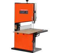 Scie à ruban, 229 mm, scie à ruban d'établi pour le travail du bois avec moteur 373 W 1/2 HP, hauteur de coupe maximale 90 mm, table en aluminium moulé 300 x 300 mm, plage d'inclinaison 0-45°, avec gu