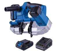 Scie à ruban à métaux sans fil SCHEPPACH C-MBS635-X, 20V IXES, Set S avec Batterie 2Ah, Chargeur 2.4A