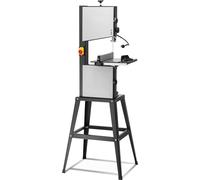 Scie à ruban avec support - Scie électrique de table 245 mm - 370 W - 2 vitesses réglables - coupes précises pour le travail du bois