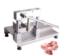 Scie à ruban manuelle pour couper la viande avec établi en acier inoxydable