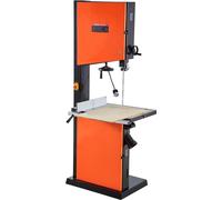 Scie à ruban pour le travail du bois, 457 mm, scie à ruban avec moteur 2240 W 3 CV, hauteur de coupe maximale 406 mm, table en fonte 690 x 510 mm, avec lampe de travail 360°, guide d'onglet, guide par