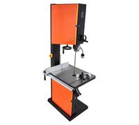 Scie à ruban SucceBuy avec largeur de coupe de 457 mm, moteur de 2240 W (3 CV), hauteur de coupe max. 406 mm, table en fonte de 690 x 510 mm, équipée d'une lampe de travail à 360°, d'une butée angulai