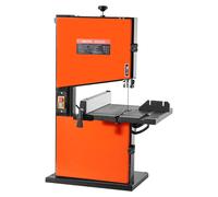 VEVOR Scie à Ruban Bois 373 W Scie à Ruban de Table Largeur de Coupe 229 mm Hauteur de Coupe 90 mm pour Travail Bois, Table de Travail Aluminium Moulé 300x300 mm Inclinaison 0-45° avec Guide d'Onglet