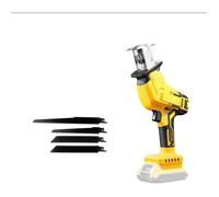 Scie alternative sans fil 20V, compatible avec les batteries DeWalt, équipée d'un moteur sans balais à vitesse variable, comprend 4