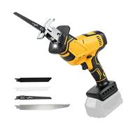 Scie alternative sans fil, compatible avec les batteries DEWALT 18 V/20 V, 2700 tr/min, moteur sans balais, vitesse variable, 4 lames de scie pour le bois (jusqu'à 180 mm) et le métal (jusqu'à 20 mm