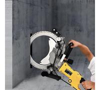 Scie annulaire électrique professionnelle 8000 W pour béton, rainureuse murale, scie à métaux avec lame diamantée, système d'aspiration des poussières par eau, profondeur de coupe