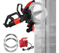 Scie annulaire électrique professionnelle pour béton avec pompe à eau, puissance 8980 W/9500 W, 2 lames diamantées incluses, profondeur de coupe de 30 cm, nécessite un câble d'al