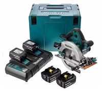 Scie circulaire Ø 190 mm 4x5Ah 36V LXT ® MAKITA DHS710PT4J en coffret et chargeur double