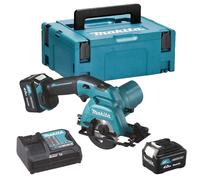 Scie circulaire 10.8V CXT Ø85 mm - MAKITA - avec 2 batteries 12V 4.0Ah - chargeur - MakPac - HS301DSMJ