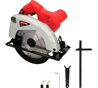 Scie circulaire 1300 watts. disque de 185 mm de diamètre. Coupe d'onglets à 4 800 tr/min avec régulateur de profondeur. Scie à onglet, scie à bois.