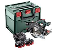Scie circulaire 18v Ø165mm (2x8,0 Ah) en coffret Metabo 601857810
