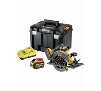 Scie circulaire 2.0 XR FLEXVOLT 54V 3Ah Li-Ion Brushless compatible rail de guidage DEWALT - 190mm - 2 batteries - coffret TSTAK - DCS579X2-QW