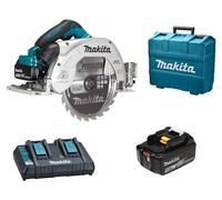 Scie circulaire 2x18V LXT + batterie 5Ah + chargeur + coffret - MAKITA - DHS900PT2