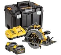 Scie circulaire 54V XR FLEXVOLT + 2 batteries 6Ah + chargeur + coffret TSTAK - DEWALT - DCS579T2-QW