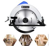 Scie circulaire 900W 5000rpm, scie à bois électrique avec laser, lame de 185 mm, profondeur de coupe réglable et angle de coupe maximal de 45 °, coupe le bois, les métaux tendres et les plastiques