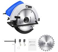 Scie circulaire 900W, scie circulaire électrique avec guide laser, outil électrique de coupe de meuleuse 5000rpm, angle de coupe de 45 °, profondeur de coupe maximale 55mm
