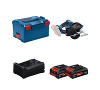 Scie circulaire à métaux Ø136 mm GKM 18V-50 + 2 Batteries EXPERT 4 Ah + 1 Chargeur GAL 12V/18V-80 BOSCH