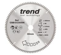 Scie circulaire à onglet, lame de coupe universelle avec angle négatif, diamètre de 305 mm, 96 dents, alésage de 30 mm