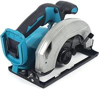 scie circulaire/à onglets & plongeante sans fil 1380 W sans balai, 178 mm, 4500 tr/min, pour batterie 18 V, bleu