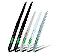 Scie circulaire à onglets, set de 5 pièces, pour bois / adaptée aux coupes de taille moyenne à importante / arbre universel