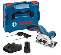 Scie circulaire Bosch Professional GKS 12V-26 sans fil + 2 batteries 3,0Ah + L-Boxx - 06016A1005