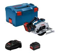 Scie circulaire Bosch Professional GKS 18V-57-2 - 165 mm + 2 batteries ProCORE 18V 5.5Ah + Chargeur GAL1880 CV + L-BOXX - 06016C1202